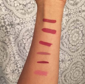 Colourpop Swatched on Dark Skin Scrooge, Lyin' King, LBB (Lippie Stix), Lumiere, LBB (Lip Pencil), Croquet