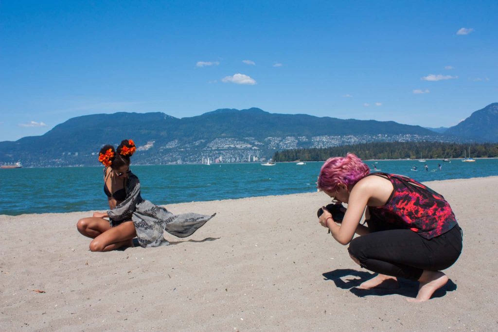 Bikini Beach Photo Shoot | Kimono Robe | Afro Puff | Tilda Kimono