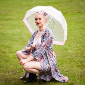 Pink Paisley Tilda Kimono | Vancouver Model | Vancouver Designer