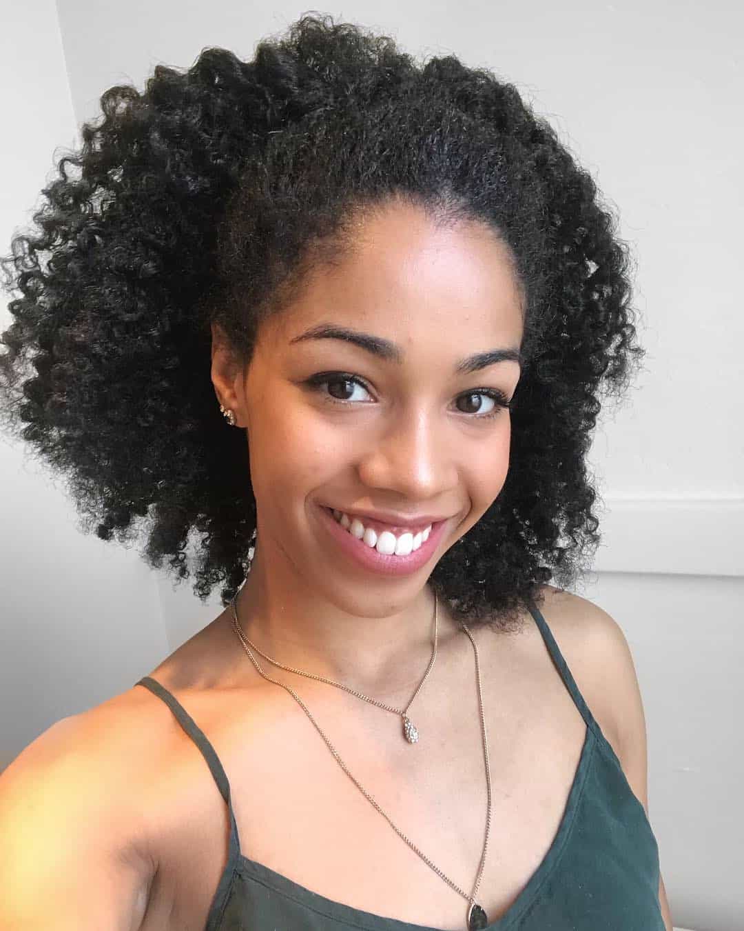 Natural Hair Journey Braid Out | Dyed Black Curls | Blogger Inspiration Selfie