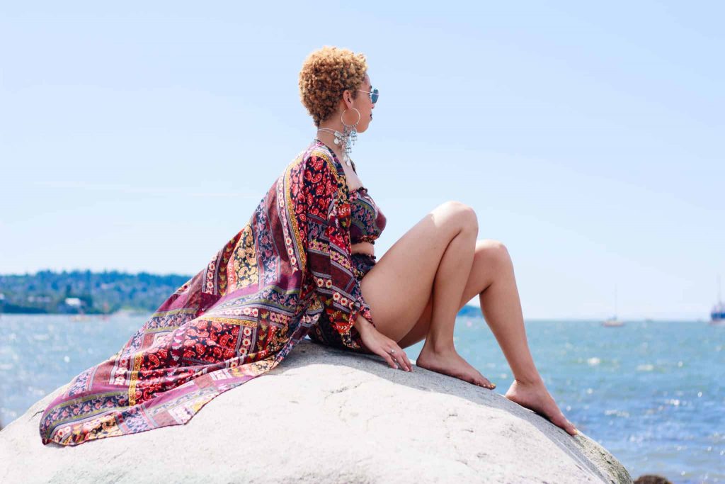 Patterned Two Piece set- Beach Cover up