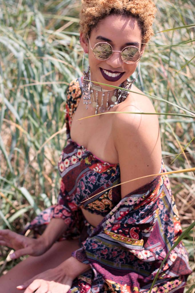 Mixed Model Blonde TWA | Handmade Etsy Two Piece Set