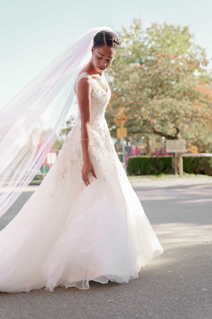 Natural Hair Bride - Black Bride Wedding Dress