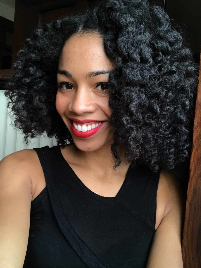 Defined shiny Twist out Results on Type 4 Natural Hair Using Mielle Organics Pomegranate and Honey Twisting Souffle