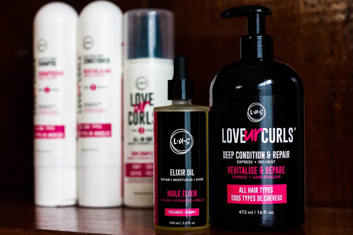 Collection of LUS Brands Love Ur Curls Products | Review on Deep Conditioner and Elixir Oil