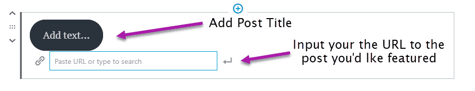 Insert link for custom buttons