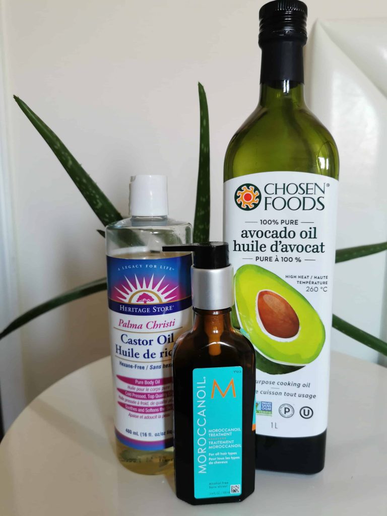 Caring for two strand twist locs with oils. Avocado Oil, Moroccan Oil, Castor Oil