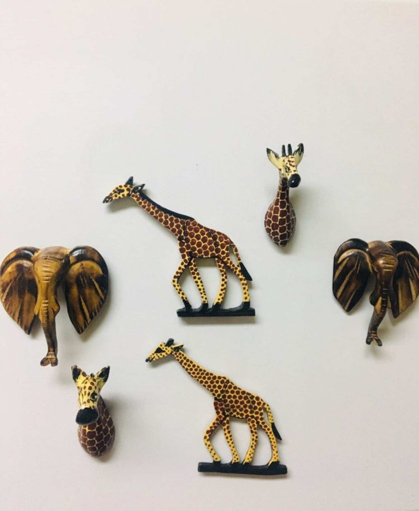 Etsy Shop BaskArts | Fridge Magnets of African Animals