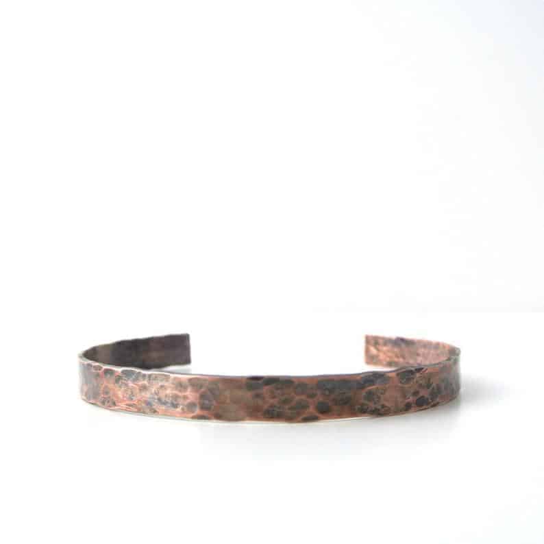Black Owned Jewelry for men on Etsy | Hammered Copper