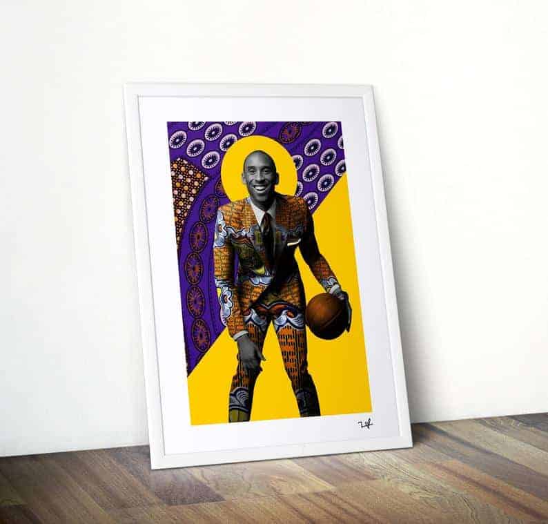 Black-owned Etsy Shop | Gifts for men Kobe Bryant Art Print