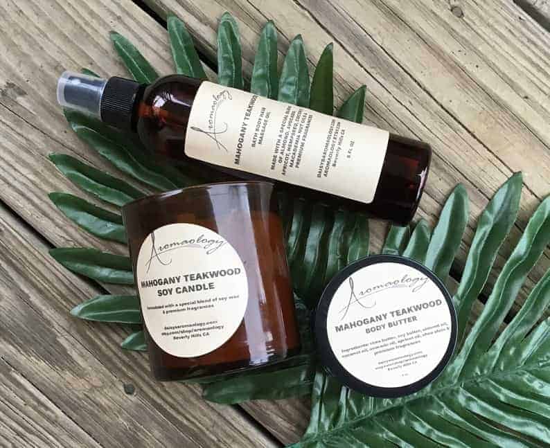 Black-owned Etsy Gifts For Men: Aromaology Bath and body products