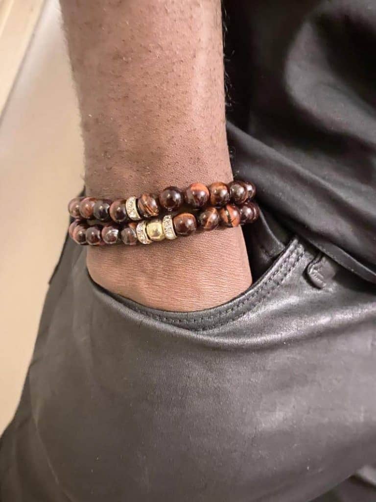 JOAS Accessories Tiger Eye Bead Bracelet | Black Owned Etsy Gifts for Men