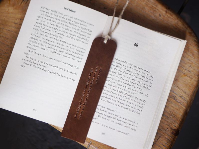 Perfect Gift for Men| Black Owned Business Kingsley Leather Bookmark