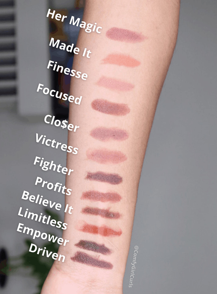 Propa Beauty Swatches | Black-owned Nude Lipstick for Brown Skin