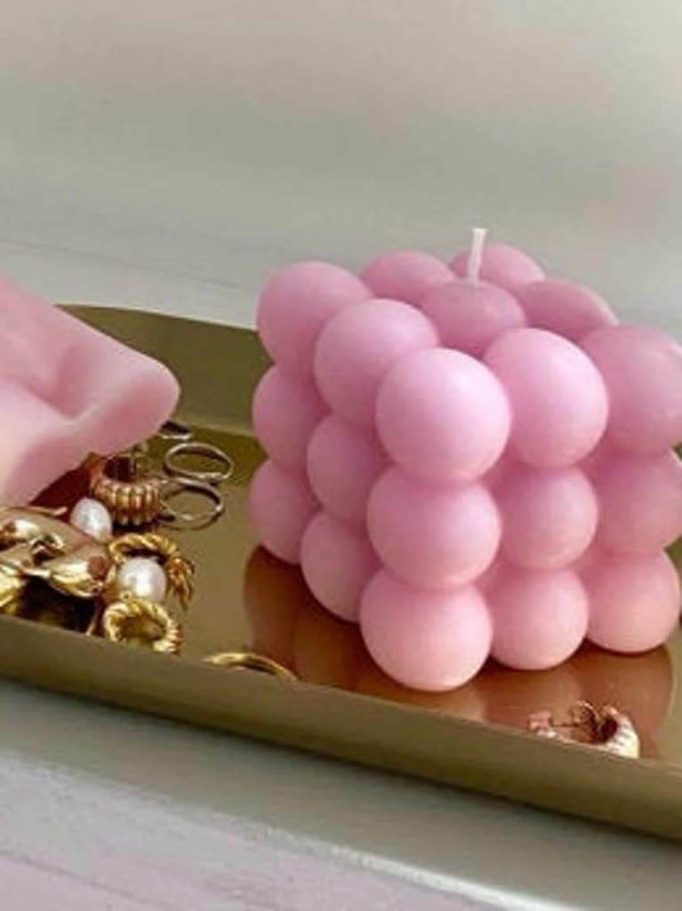 Cool shaped bubble candles | Black Owned Candle Companies