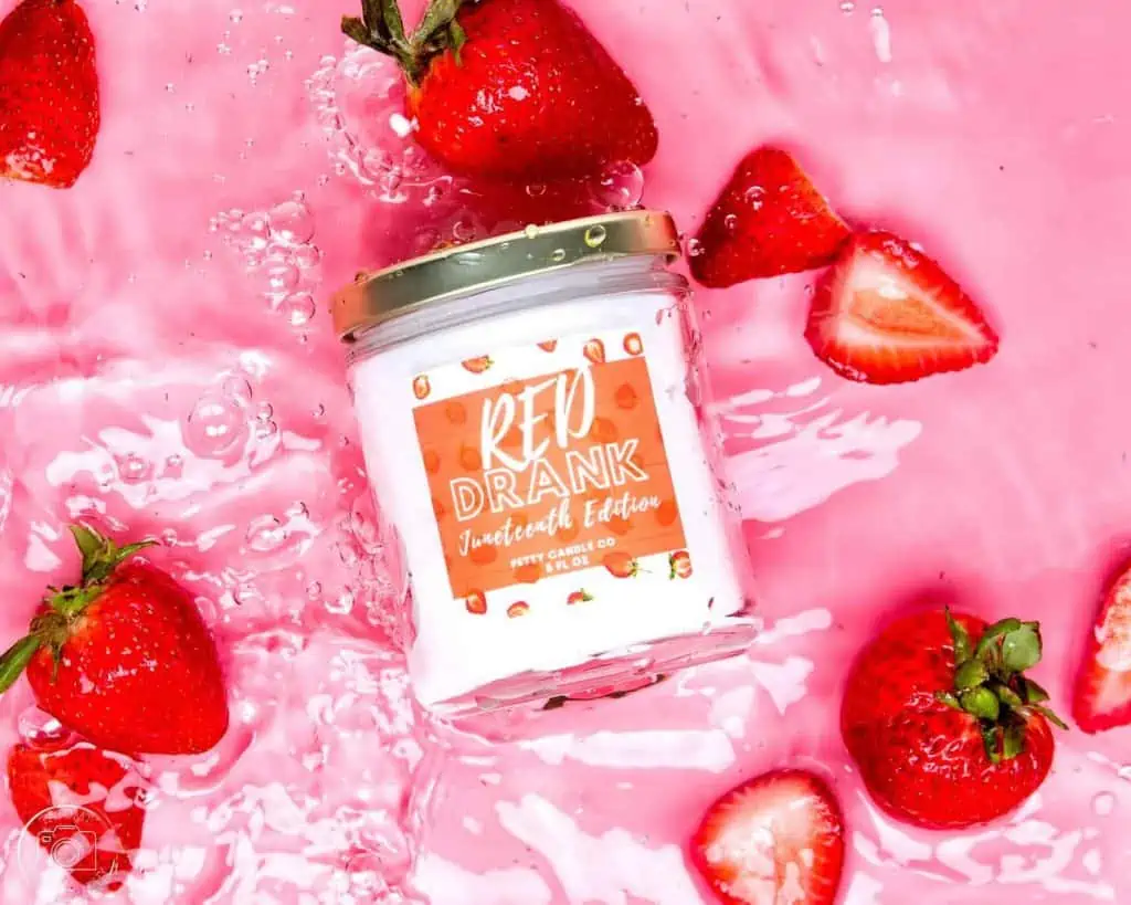 Petty Candle Co. Funny Black-owned candle company Red Drank Juneteenth