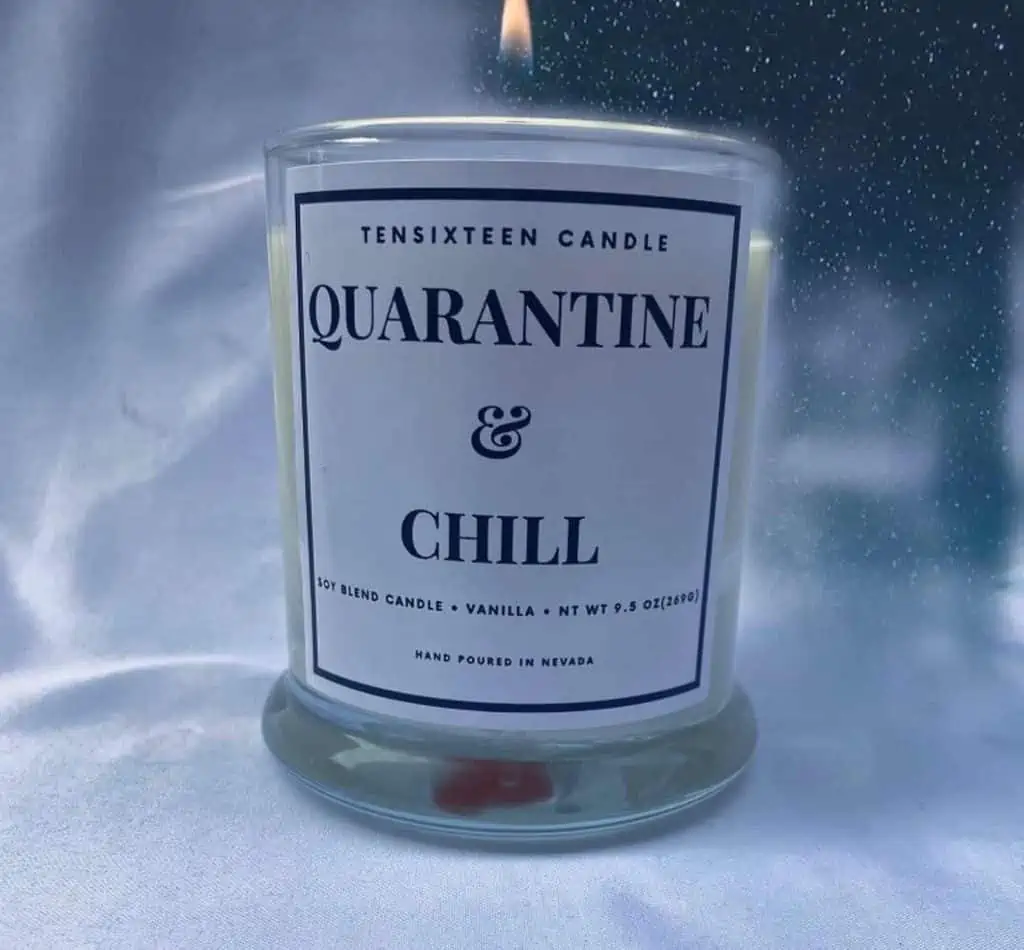 Quarantine and Chill Funny Candles | Black Owned Business