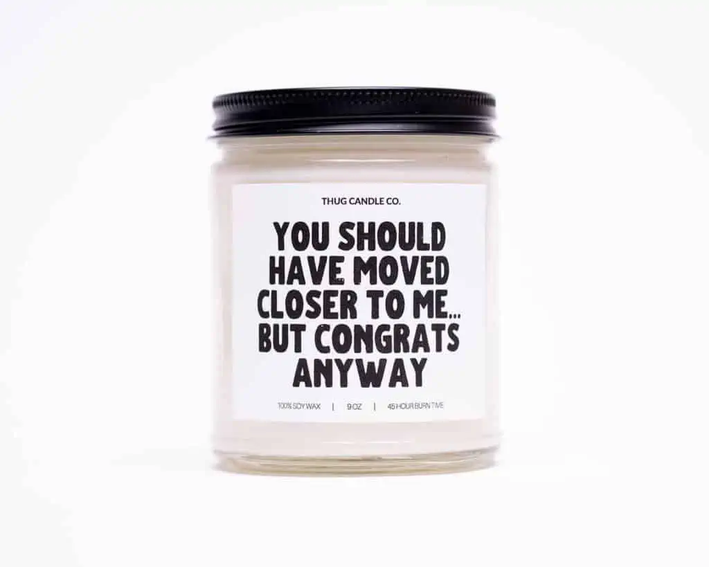 Thug Candle | Black Canadian Candles | Funny candles for housewarming gifts