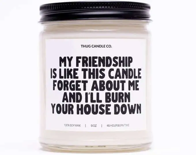 Thug Candle | Black Canadian Candlemaker | Funny candles for Housewarming