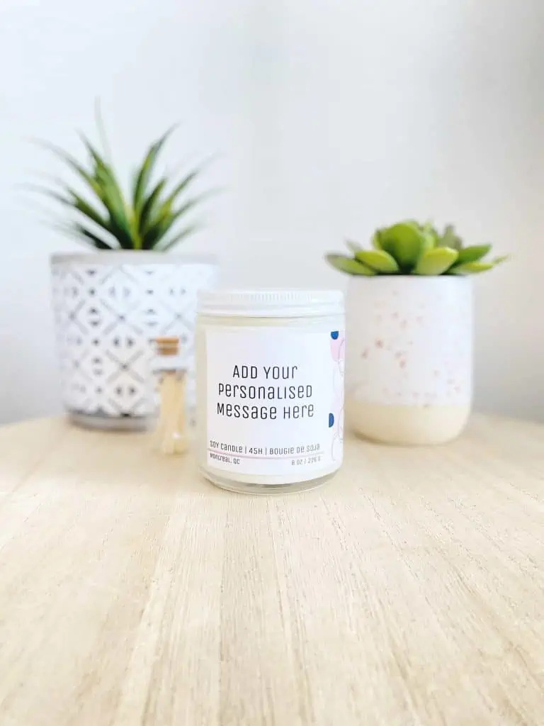 Personalized Minimalist Black owned Candle on Etsy