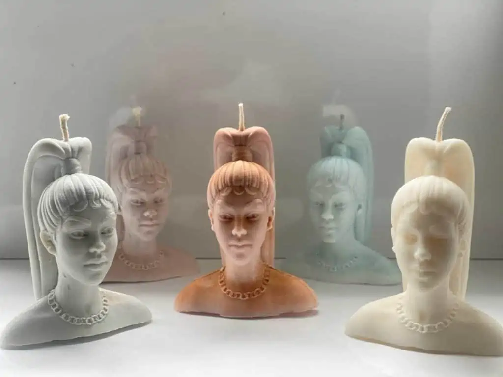 Black woman head candles | Black Owned Candle Companies | O'Chan Made