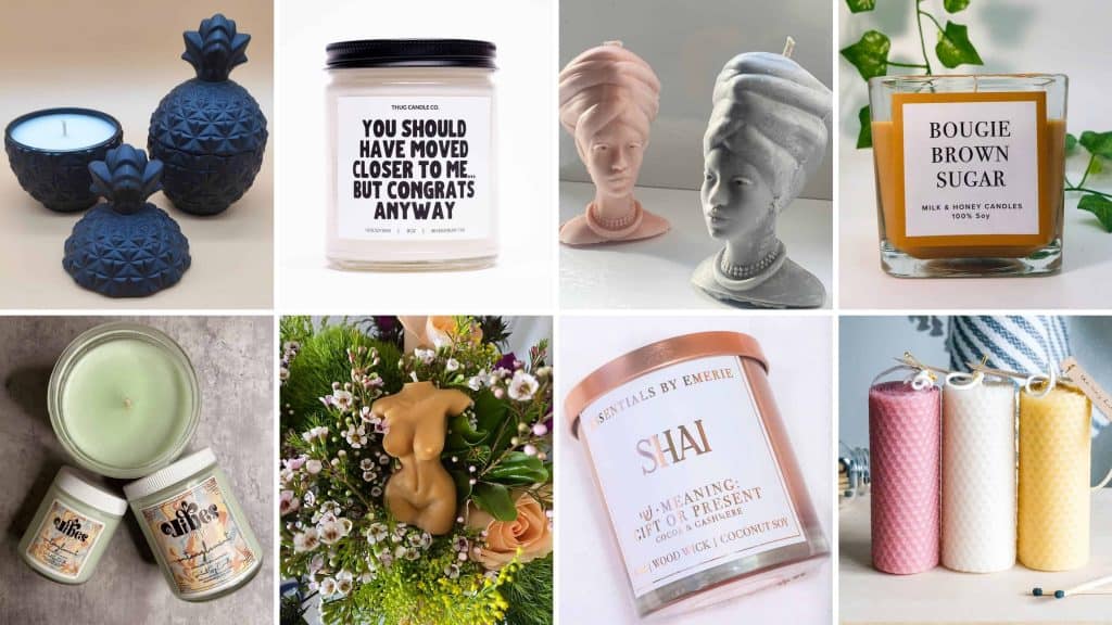 40 BlackOwned Candle Companies on Etsy Comfy Girl With Curls