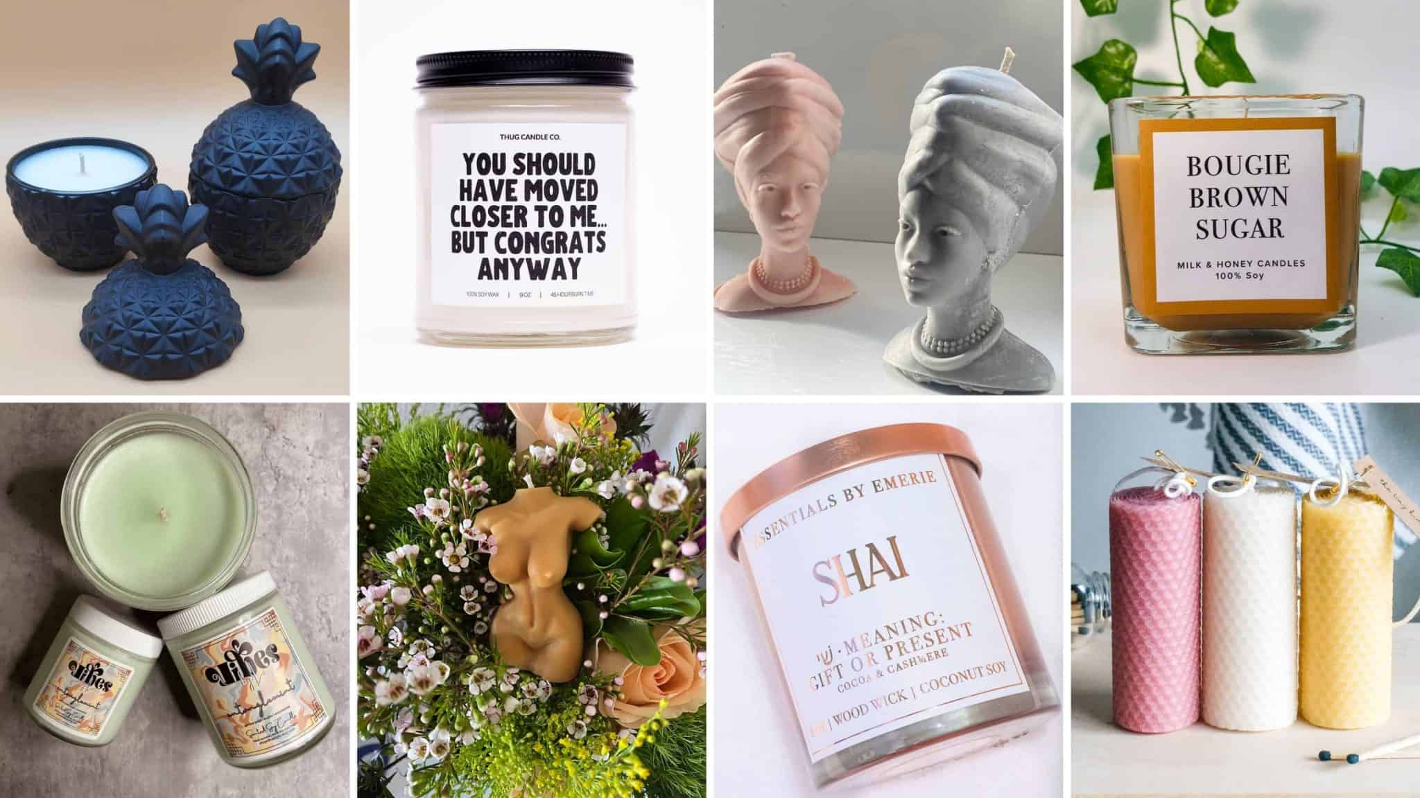 40 BlackOwned Candle Companies on Etsy Comfy Girl With Curls