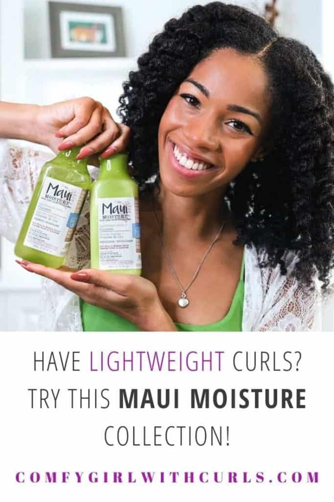 Have lightweight curls | Try this maui moisture collection shampoo and conditioner