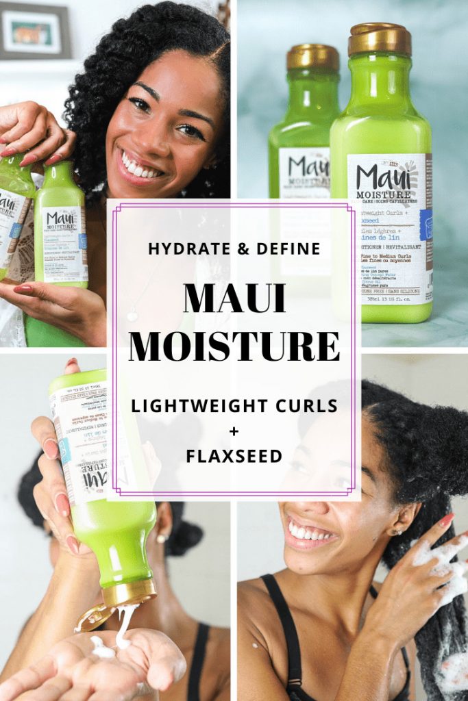 Maui Hair Products | Vegan lightweight Curls + Flaxseed Pinterest Pin